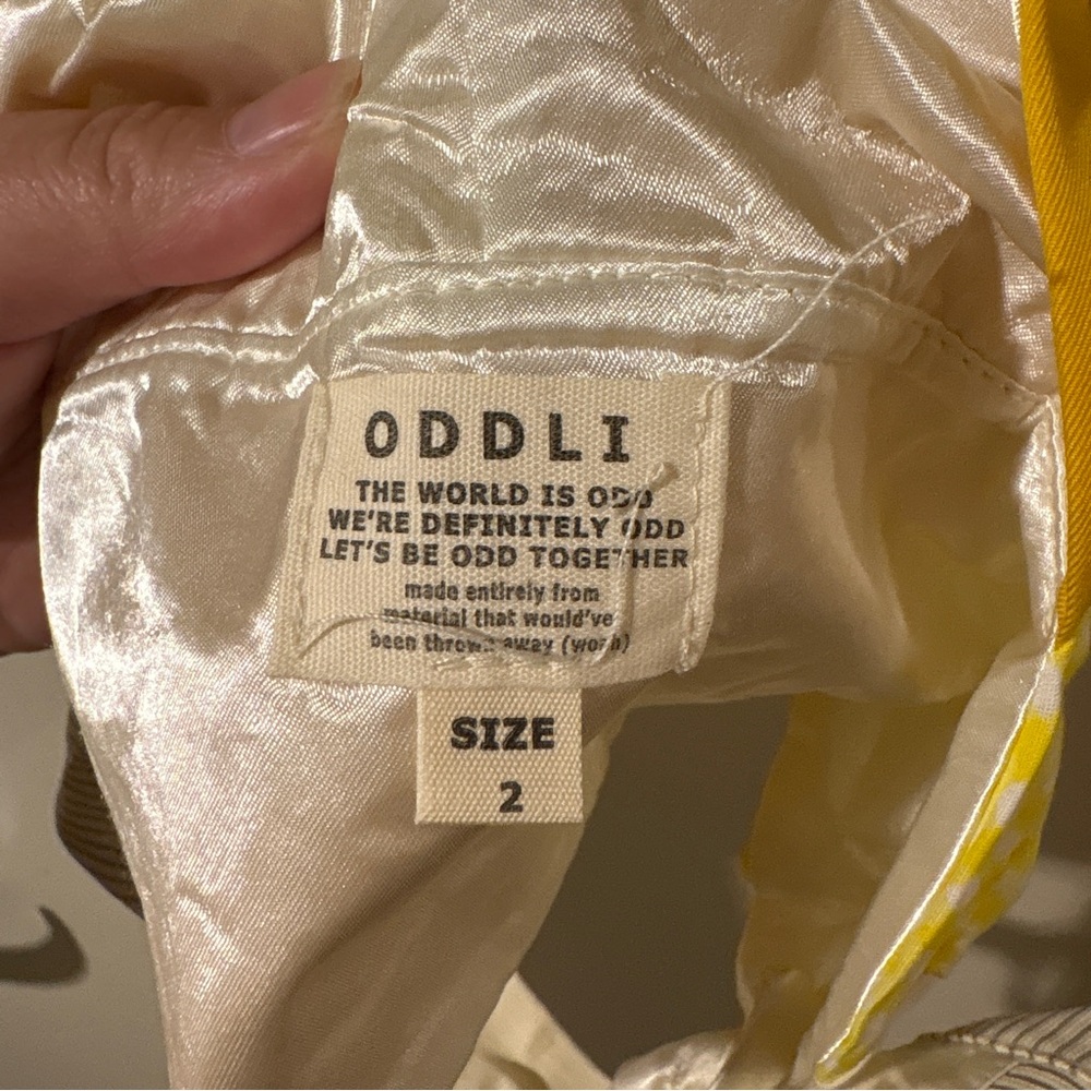 Oddli Patchwork Tie Halter Tank Top - image 4